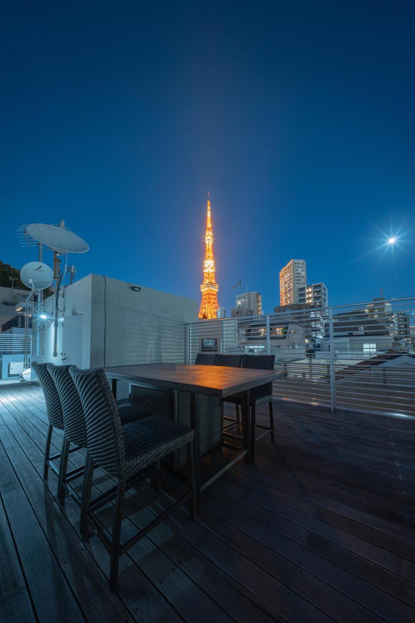 Azabu Modern House The Tokyo Tower Can Be Seen From The Villa 500M2 Exteriér fotografie